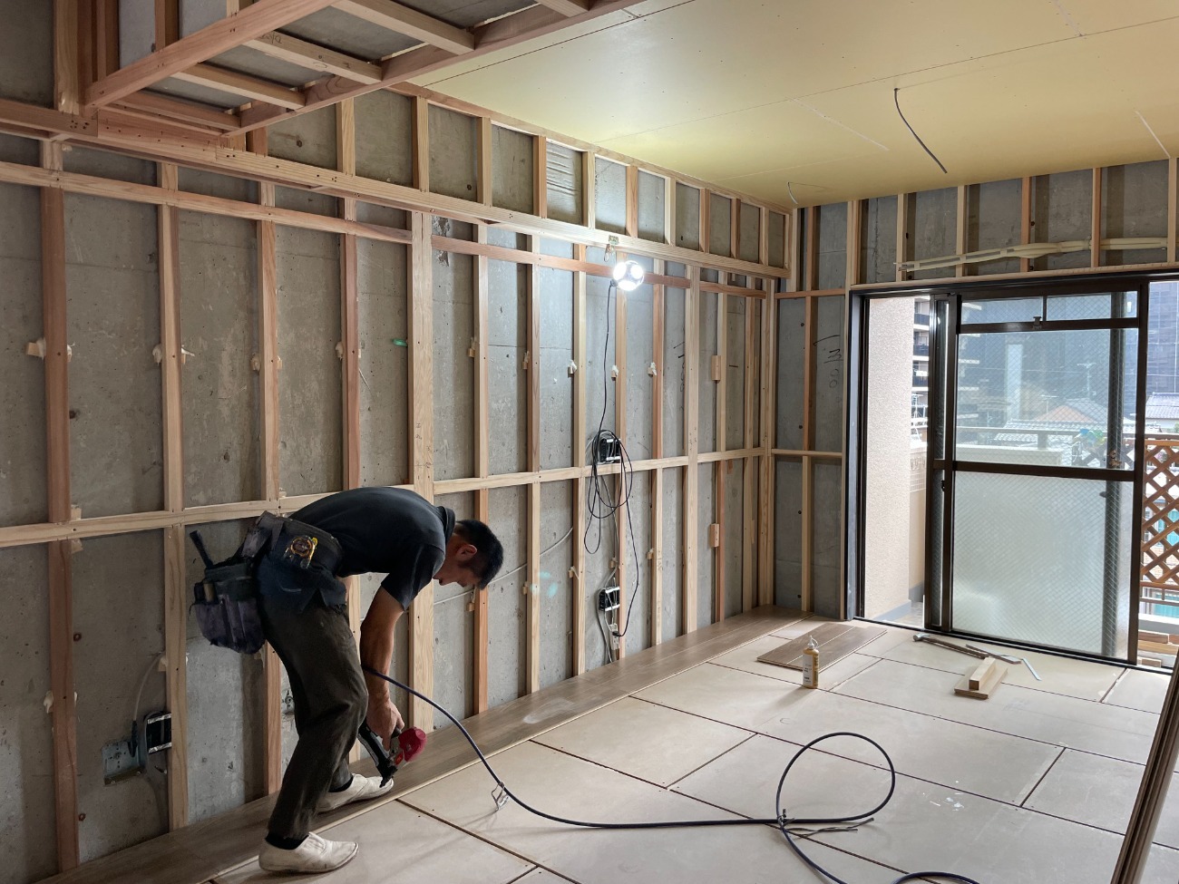 F様邸 マンションフルリノベ進行中！～下地工事編～