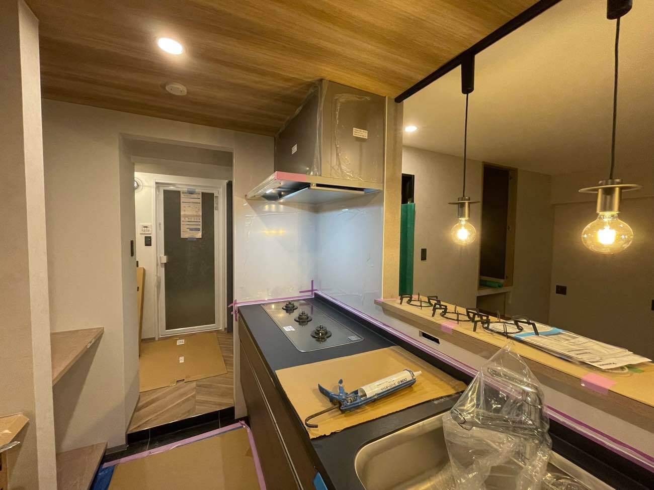 キッチン据え付け