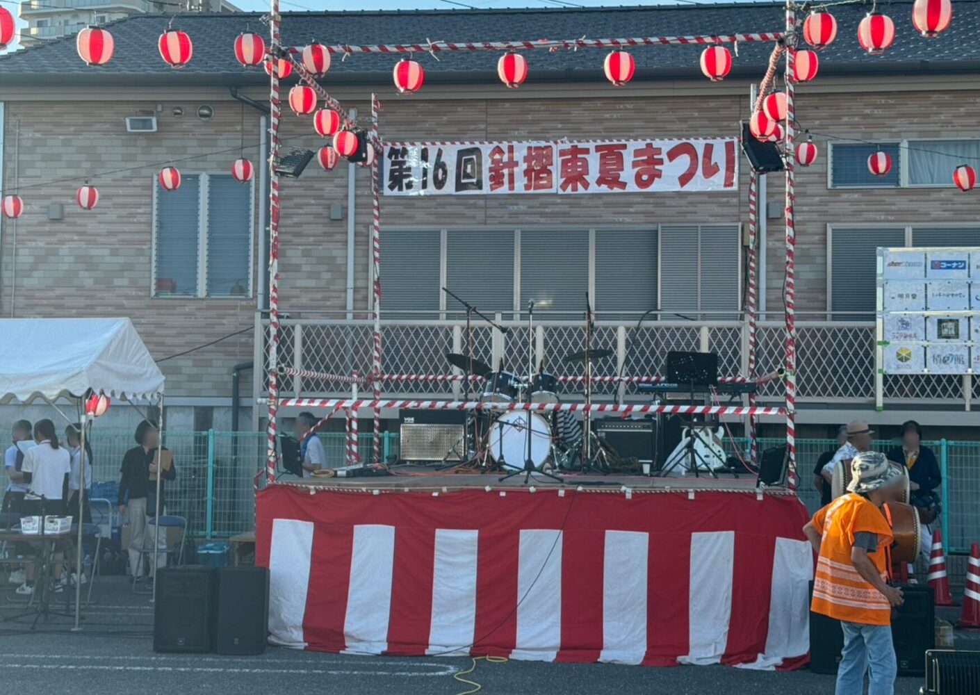 【地域貢献】「第16回 針摺東夏まつり」の櫓（やぐら）組み上げをお手伝いしました！